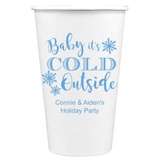 Baby It's Cold Outside Paper Coffee Cups