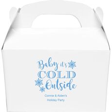 Baby It's Cold Outside Gable Favor Boxes