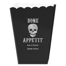 Bone Appetit Skull Mini Popcorn Boxes