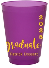 Graduate and Year Graduation Colored Shatterproof Cups