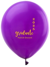 Graduate and Year Graduation Latex Balloons