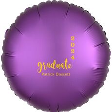 Graduate and Year Graduation Mylar Balloons