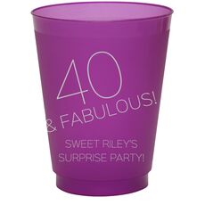 40 & Fabulous Colored Shatterproof Cups