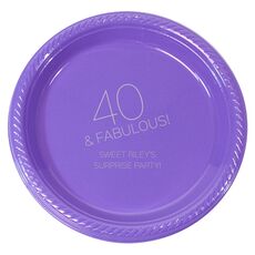 40 & Fabulous Plastic Plates
