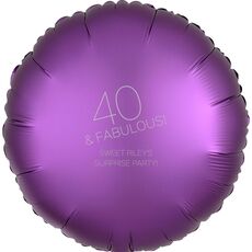 40 & Fabulous Mylar Balloons