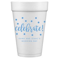 Confetti Dots Celebrate Styrofoam Cups