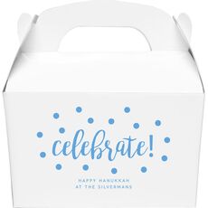 Confetti Dots Celebrate Gable Favor Boxes