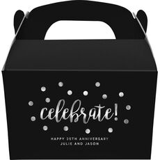 Confetti Dots Celebrate Gable Favor Boxes