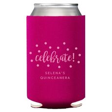 Confetti Dots Celebrate Collapsible Koozies