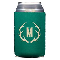 Antlers Initial Collapsible Koozies