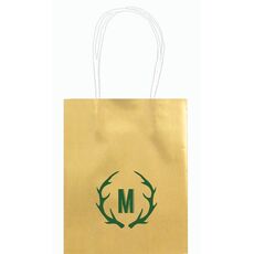 Antlers Initial Mini Twisted Handled Bags