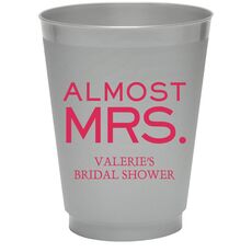 Almost Mrs. Colored Shatterproof Cups