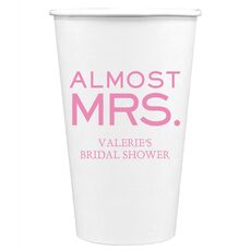 Almost Mrs. Paper Coffee Cups