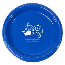 Ahoy It's A Boy Plastic Plates