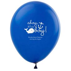 Ahoy It's A Boy Latex Balloons