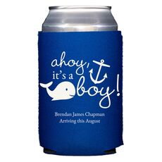 Ahoy It's A Boy Collapsible Koozies