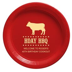 BBQ Cow Paper Plates