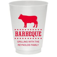 BBQ Cow Colored Shatterproof Cups