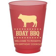 BBQ Cow Colored Shatterproof Cups
