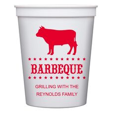 BBQ Cow Stadium Cups