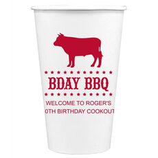 BBQ Cow Paper Coffee Cups