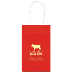 BBQ Cow Medium Twisted Handled Bags
