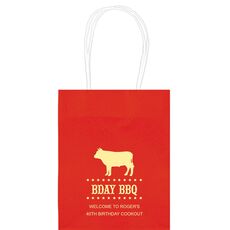 BBQ Cow Mini Twisted Handled Bags