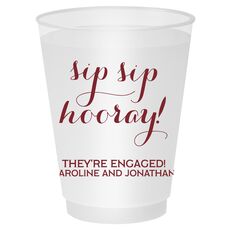 Elegant Sip Sip Hooray Shatterproof Cups