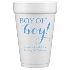 Boy Oh Boy Styrofoam Cups