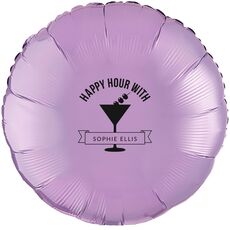 Happy Hour Martini Mylar Balloons