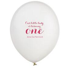 Our Little Lady Latex Balloons