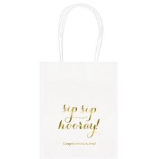 Elegant Sip Sip Hooray Mini Twisted Handled Bags
