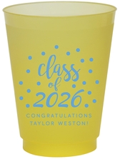 Class of Confetti Dots Colored Shatterproof Cups