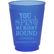 You Spin Me Right Round Colored Shatterproof Cups