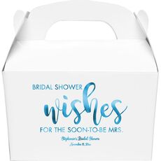 Bridal Shower Wishes Gable Favor Boxes