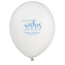 Bridal Shower Wishes Latex Balloons