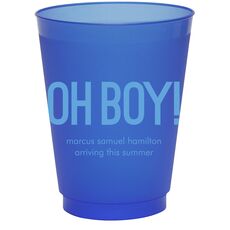 Bold Oh Boy Colored Shatterproof Cups