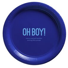 Bold Oh Boy Paper Plates