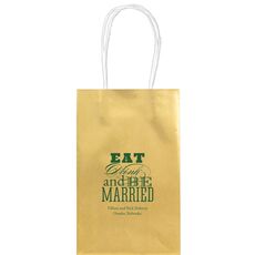 Eat Drink and Be Married Medium Twisted Handled Bags