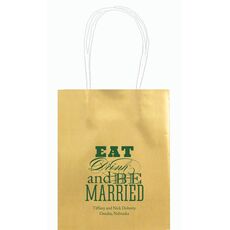 Eat Drink and Be Married Mini Twisted Handled Bags