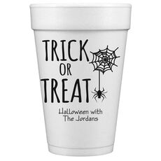 Trick or Treat Spider Styrofoam Cups