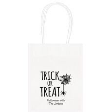 Trick or Treat Spider Mini Twisted Handled Bags