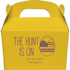 The Hunt Is On Gable Favor Boxes