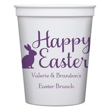 Script Happy Easter Bunny Stadium Cups