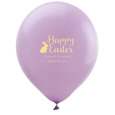 Script Happy Easter Bunny Latex Balloons