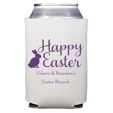 Script Happy Easter Bunny Collapsible Koozies