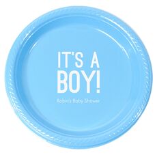 It's A Boy Plastic Plates