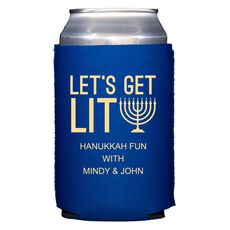 Let's Get Lit Collapsible Koozies