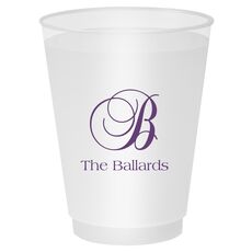 Elegant Initial Shatterproof Cups