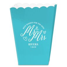Mr. and Mrs. Best Wishes Mini Popcorn Boxes